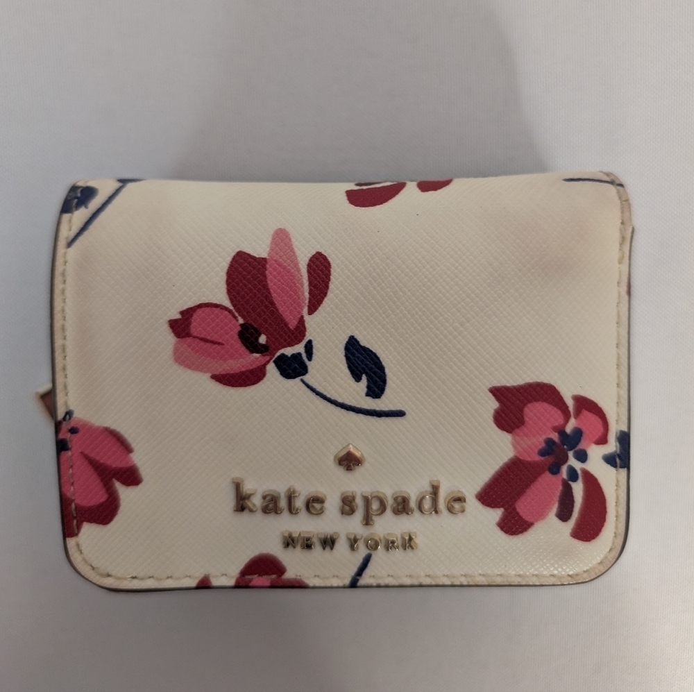 Kate Spade Staci Tea Garden Toss Bifold And Small Wallet Set As Is - Picture 3 of 15